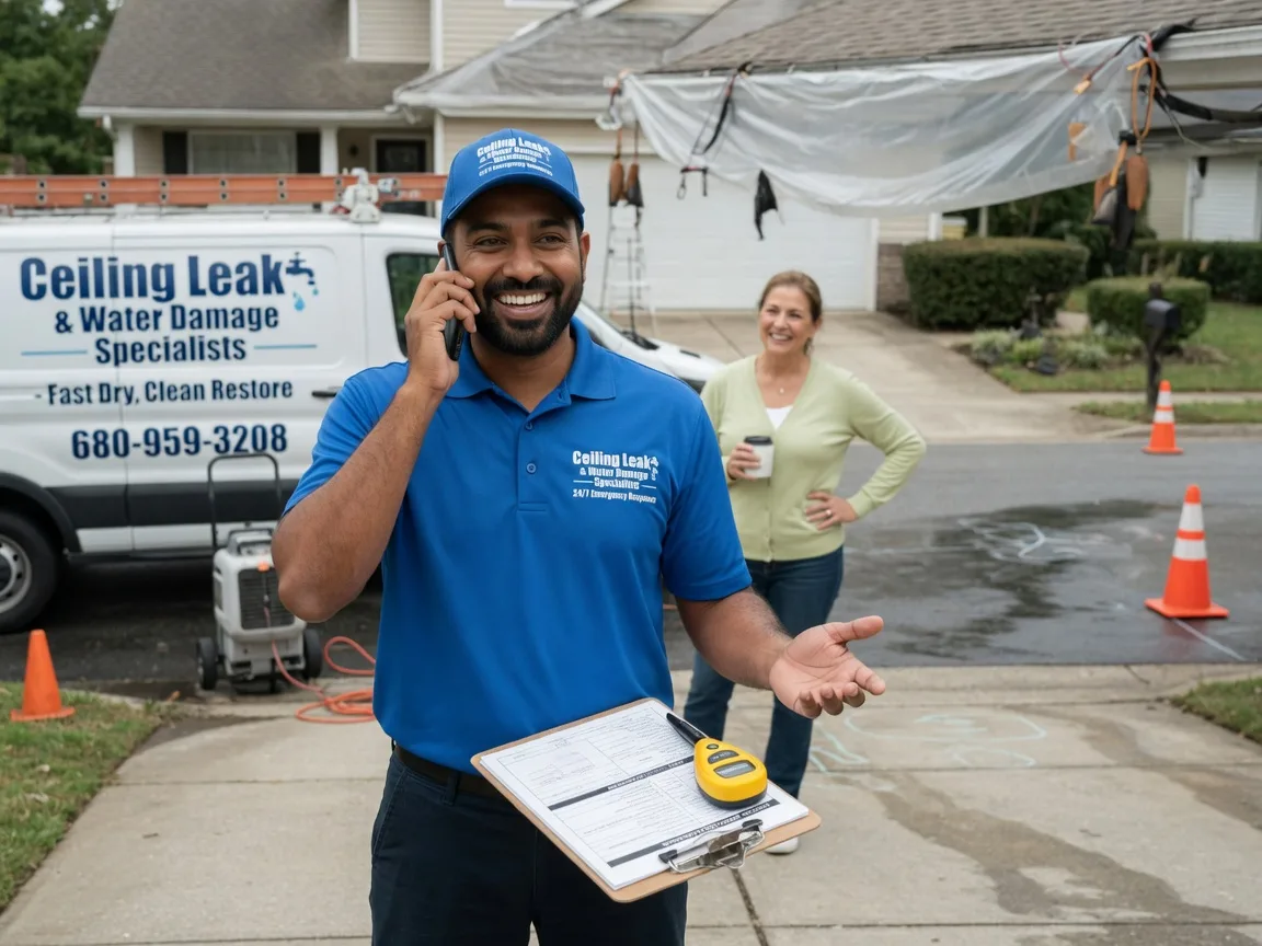 Ceiling Leak Cleanup Lake Milton, OH FAQs